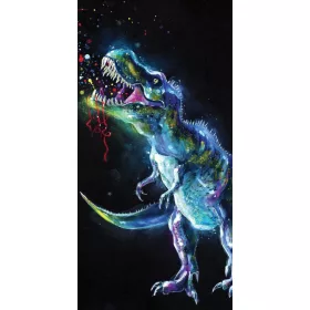   Dinoszaurusz Neon fürdőlepedő, strand törölköző 70x140cm
