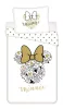 Disney Minnie Gold ágyneműhuzat 140×200cm, 70×90 cm