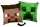 Minecraft Steve Creeper párna, díszpárna 40 x 40 cm