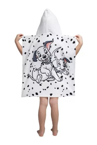Disney 101 Kiskutya White strand törölköző poncsó 50x115cm