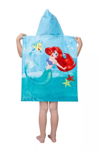 Disney Hercegnők Ariel törölköző poncsó 50x115 cm