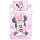 Disney Minnie Powder Pink gyerek, ovis ágyneműhuzat 100×135 cm, 40×60 cm
