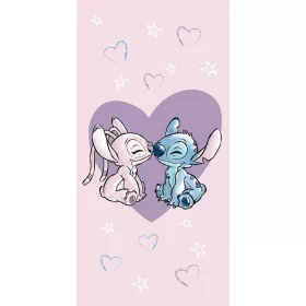   Disney Lilo és Stitch, A csillagkutya Love fürdőlepedő, strand törölköző 70x140cm