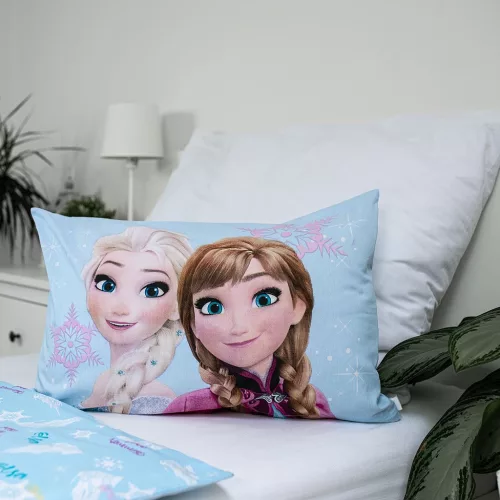 Disney Jégvarázs Light Blue gyerek, ovis ágyneműhuzat 100×135 cm, 40×60 cm