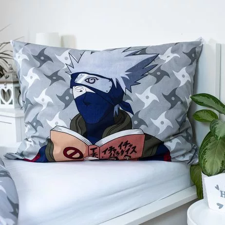 Naruto Grey ágyneműhuzat 140×200cm, 70×90 cm
