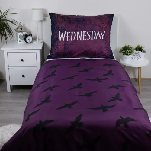 Wednesday Raven ágyneműhuzat 140×200cm, 70×90 cm Microfibre