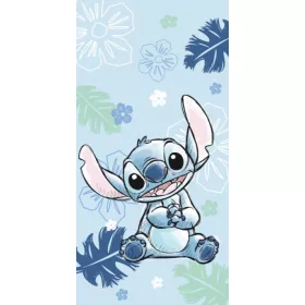   Disney Lilo és Stitch, A csillagkutya Ohana Blue fürdőlepedő, strand törölköző 70x140cm