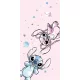 Disney Lilo és Stitch, A csillagkutya Universe fürdőlepedő, strand törölköző 70x140cm (Fast Dry)
