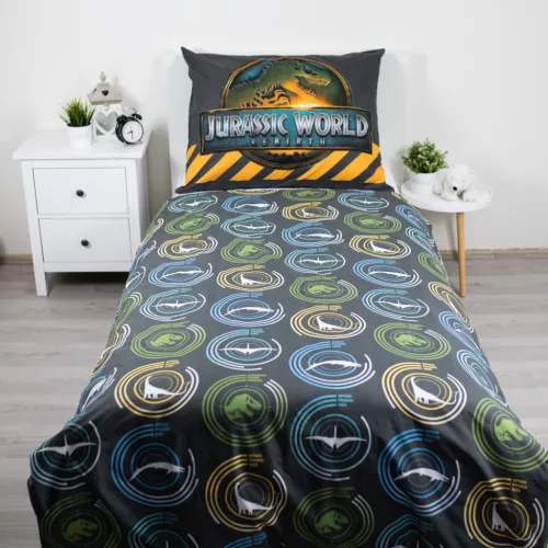 Jurassic World T-Rex ágyneműhuzat 140×200cm, 70×90 cm