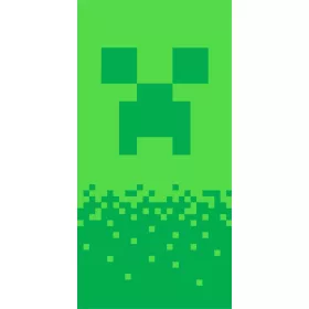   Minecraft Digital Creeper fürdőlepedő, strand törölköző 70x140cm