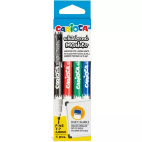 Színes Táblafilc - 4 db-os készlet - Carioca