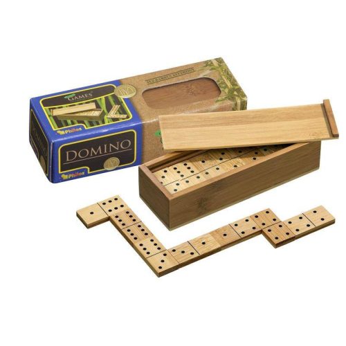 Klasszikus dominó készlet - Bambuszból  - Philos