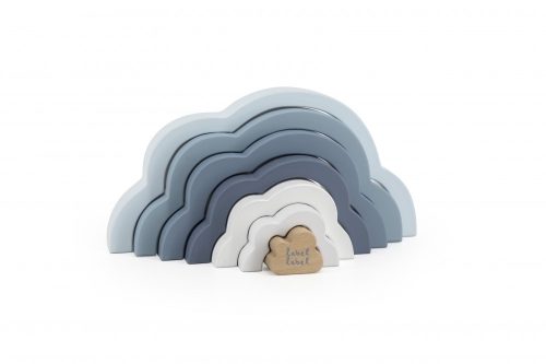 Label-Label- fa montessori szivárvány építő kék felhős