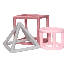   Label-Label - Szilikon geometrikus formák rágóka - Rózsaszín