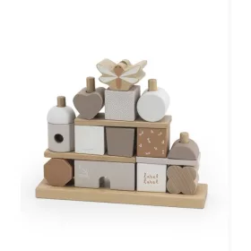   Label Label montesszori formaépítő rudas fa építőjáték  - Nugát