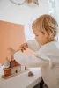 Label Label montesszori formaépítő rudas fa építőjáték  - Nugát