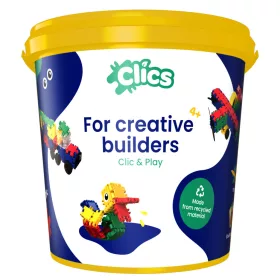 Clics építőjáték 8 in 1 157db-os, műanyag dobozos