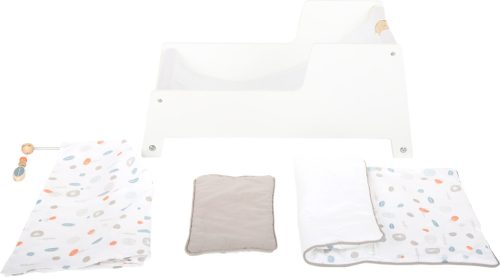 Legler "Little Button" fa baba bölcső – multifunkciós hintaként és pihenőként használható, minőségi fa játék