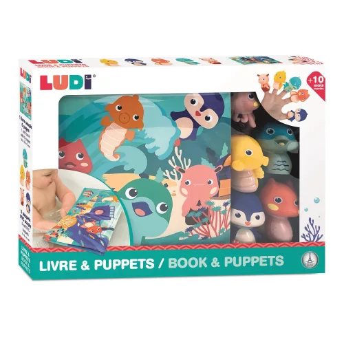 LUDI - Óceáni kalandok mese szett - 5db ujjbábbal