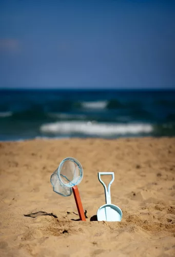 CompacToys 2az1-ben Strandjáték, lapát és háló