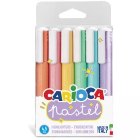 CARIOCA Szövegkiemelő készlet - 6db-os, pasztell színek
