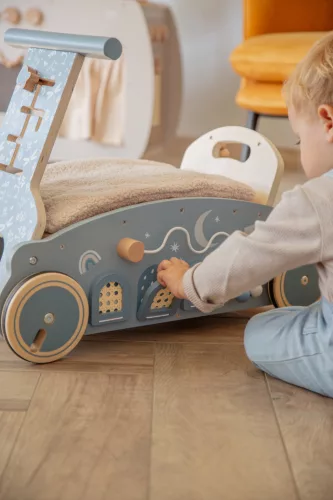 Label Label 3 az 1-ben Hintaló, Járássegítő és Kismotor - Kék