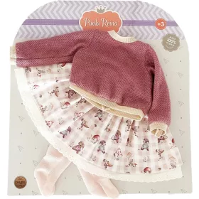   Paola Reina - Játékbaba ruhák - Erdei állatokkal díszített mintás babaruha 60cm-es babákhoz