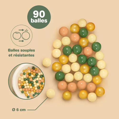 LUDI 90 db-os labdakészlet labdamedencéhez