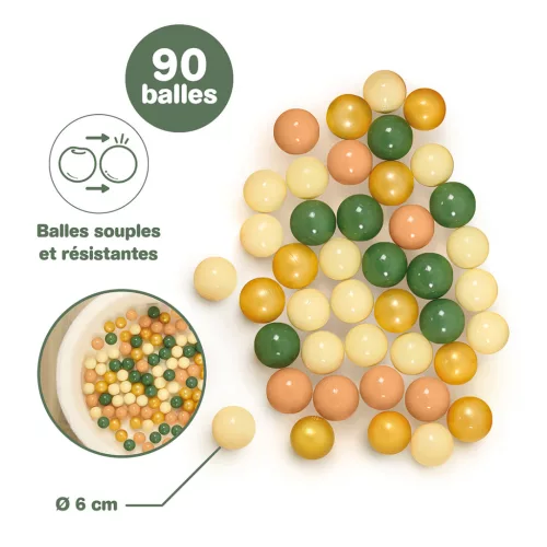 LUDI 90 db-os labdakészlet labdamedencéhez