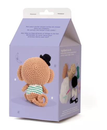 Graine Creative Minigurumi készlet – Nori, a majom (10 cm)
