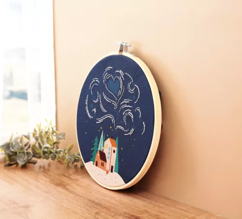 Graine Creative Hímzőkészlet – Éjszaka (20 cm)