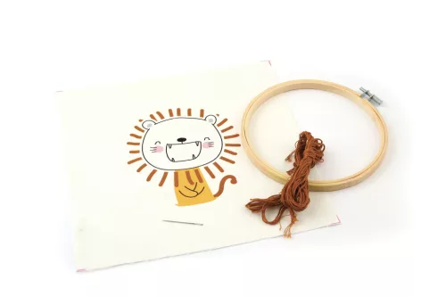 Graine Creative Hímzőkészlet – Oroszlán (15 cm)