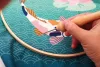 Graine Creative Punch needle hímzőkészlet – Koi ponty (25 cm)