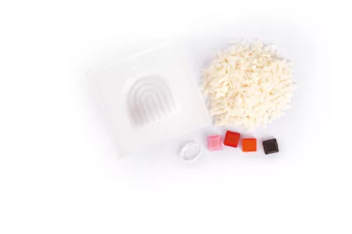 Graine Creative Gyertyakészítő - Szivárvány terrazzo