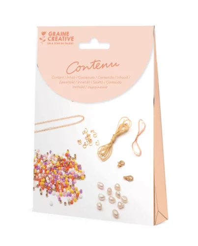 Graine Creative Ékszerkészítő készlet – Fehér és gyöngyház