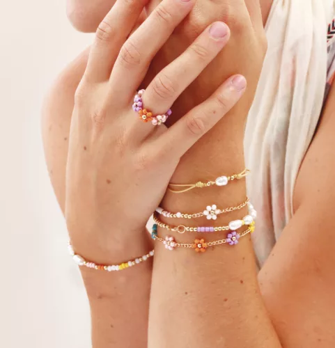 Graine Creative Ékszerkészítő készlet – Fehér és gyöngyház