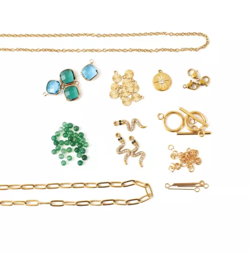 Graine Creative Rozsdamentes acél ékszerkészítő készlet – Zöld