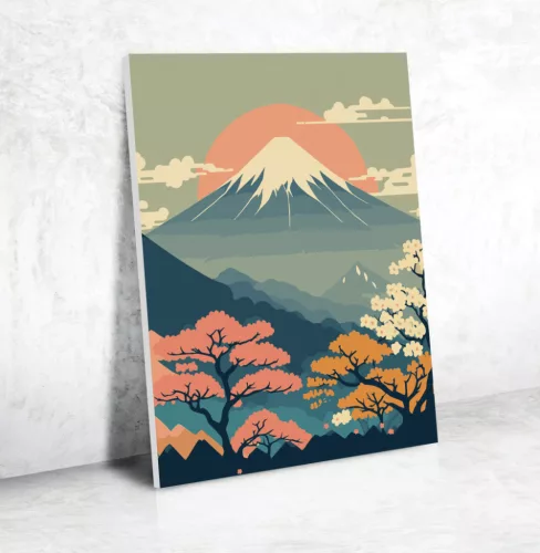 Graine Creative Számfestő – Fuji-hegy (30×40 cm)