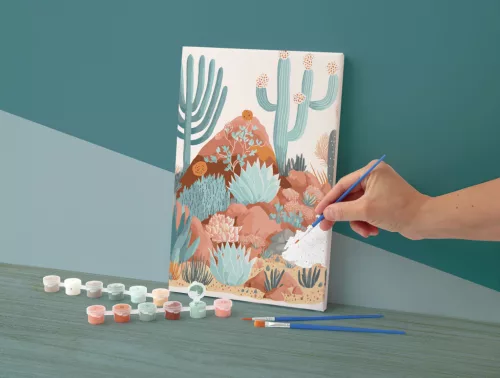 Graine Creative Számfestő – Kaktusz (20×30 cm)