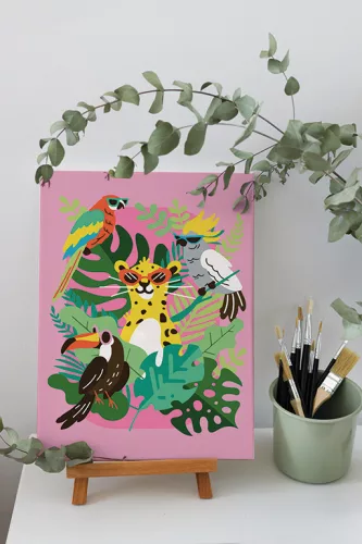 Graine Creative Számfestő – Trópusokon (20×30 cm)