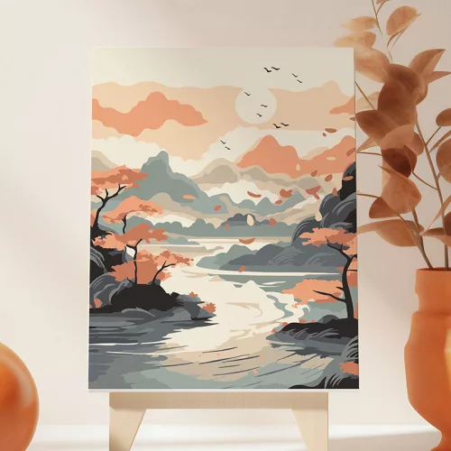 Graine Creative Számfestő – Ázsia tájai (20×30 cm)