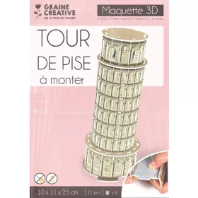Graine Creative 3D puzzle - Pisai ferde torony