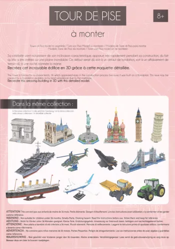 Graine Creative 3D puzzle - Pisai ferde torony