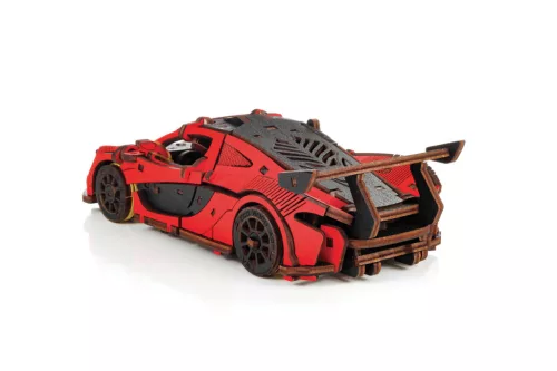 Graine Creative 3D fa modell – Piros versenyautó