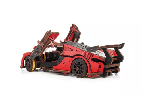 Graine Creative 3D fa modell – Piros versenyautó