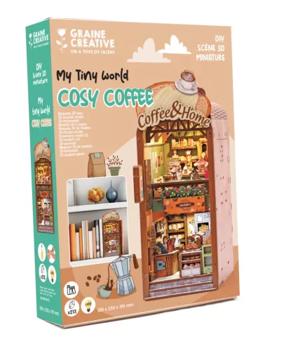 Graine Creative DIY könyvespolc díszítő – Hangulatos kávézó