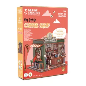 Graine Creative DIY könyvespolc díszítő – Kávézó