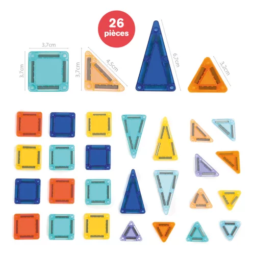 LUDI Mini mágneses építőkészlet