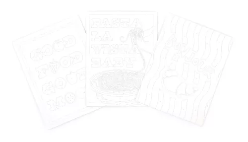 Graine Creative Számfestő képeslap készlet - Bon Appétit
