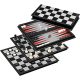 Sakk - backgammon - dáma- mágneses táblajáték -Philos